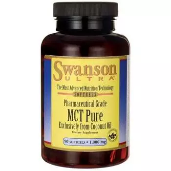 Swanson, Pharmaceutical Grade Mct Pure исключительно из кокосового масла, 1000 мг, 90 капсул