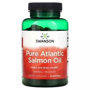 Swanson Pure Масло атлантического лосося, 90 мягких таблеток