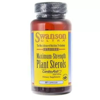 Swanson, Растительные стеролы максимальной силы CardioAid, 60 капсул