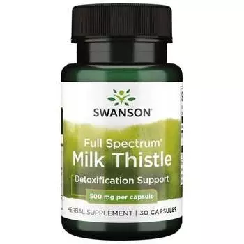 Swanson, Расторопша, 500 мг, 30 капсул