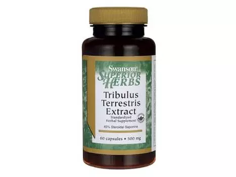Swanson, Tribulus Terrestris 500 мг, 60 капсул