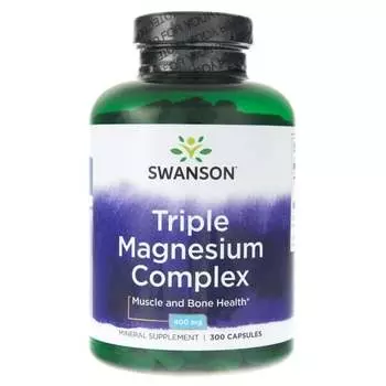 Swanson, Тройной магниевый комплекс, 300 капсул
