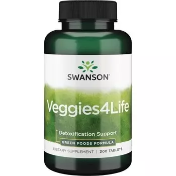 Swanson, Veggies4Life, 300 таблеток, Добавка
