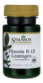 Swanson, Витамин B12 1000мг, 100 таблеток