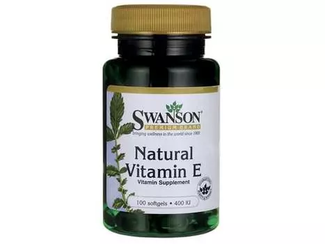 Swanson, Витамин Е, 400 МЕ, 100 капсул