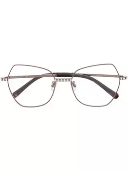 Swarovski массивные очки с кристаллами, золотистый