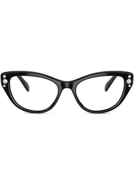 Swarovski очки с кристаллами, черный