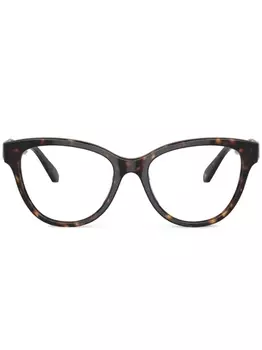 Swarovski очки в оправе 'кошачий глаз', коричневый