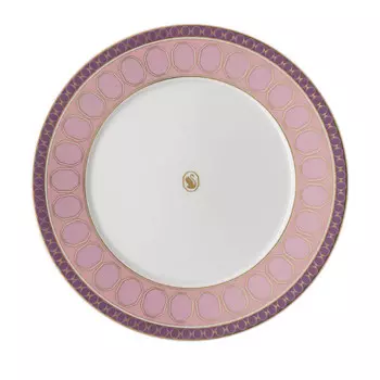 Swarovski x SIGNUM Rose Тарелка для завтрака 23 см Rosenthal, белый/золотой/розовый