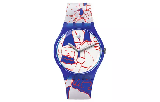 SWATCH Белые часы унисекс SUOZ217
