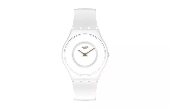 SWATCH Часы унисекс 34 мм белые SS09W100