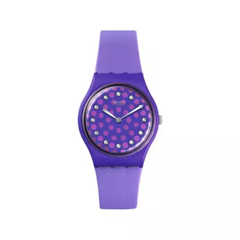 SWATCH Часы унисекс 34 мм фиолетовые SO31V100