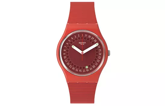 SWATCH Часы унисекс 34 мм красные SO28R400