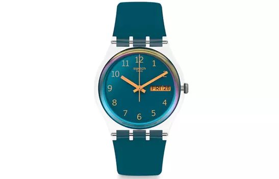 SWATCH Часы унисекс 34 мм синие GE721