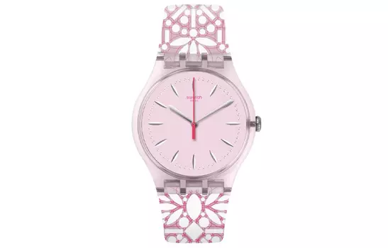 SWATCH Часы унисекс 41 мм розовые SUOP109