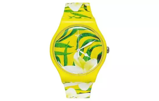 SWATCH Часы унисекс 41 мм желтые SUOJ104