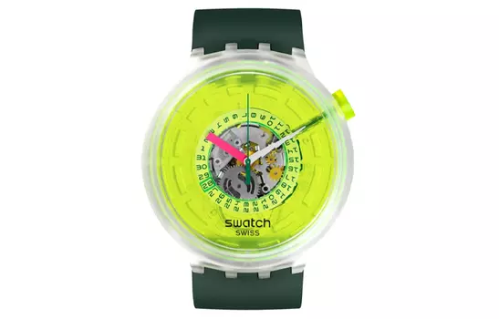 SWATCH Часы унисекс 47 мм зеленые SB05K400