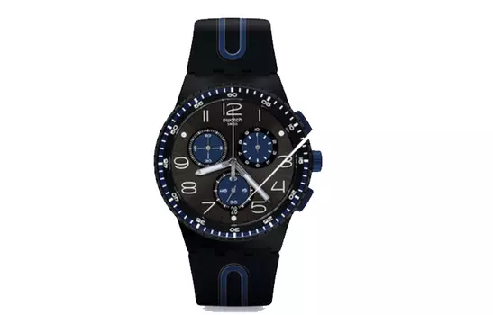 SWATCH Мужские 42 мм черные часы SUSB406