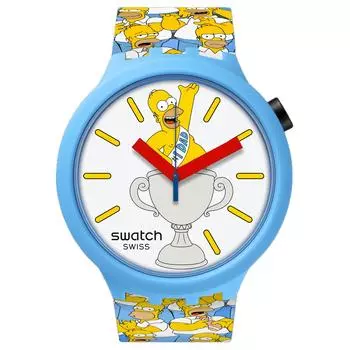 SWATCH Мужские белые часы SB05Z100, 47 мм