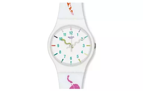SWATCH Мужские белые часы SUOZ158