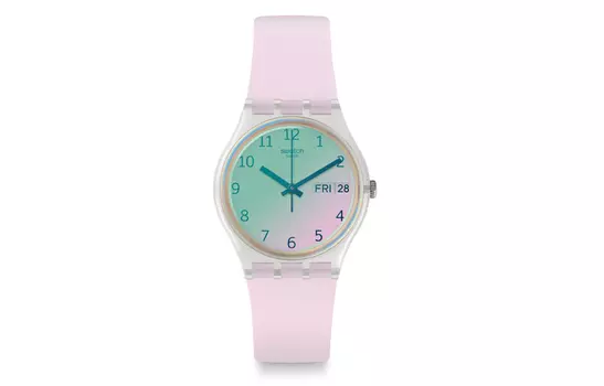 SWATCH Розовые часы унисекс GE714