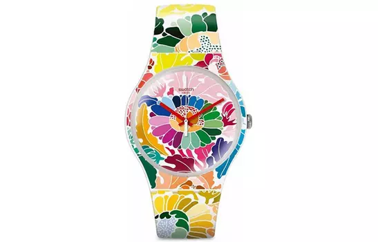 SWATCH Розовые часы унисекс SUOW126