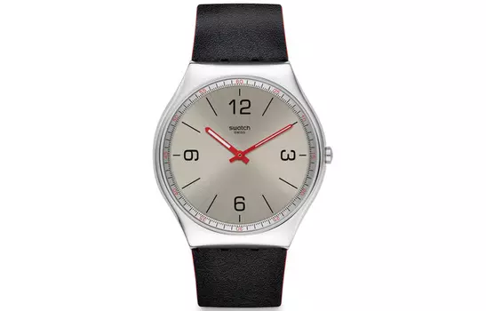 SWATCH Серебряные часы унисекс 45,6 мм SS07S104