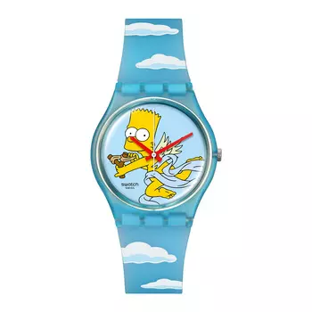 SWATCH Синие часы унисекс SO28Z115