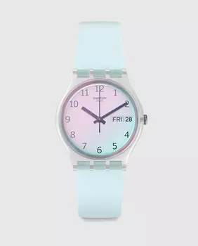 Swatch Ultraciel GE713 синие силиконовые женские часы Swatch, синий