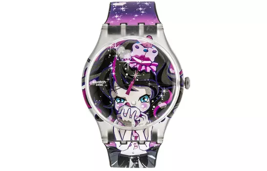 SWATCH Женские черные часы SUOZ110 41 мм