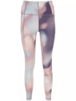 Sweaty Betty леггинсы с абстрактным принтом, фиолетовый