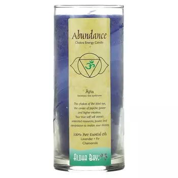Свеча Aloha Bay Chakra Energy Abundance Indigo