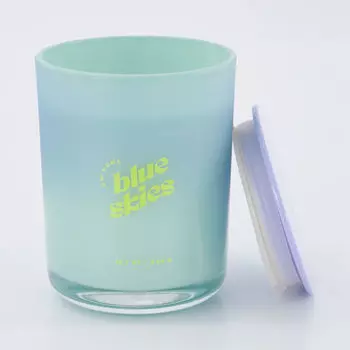 Свеча ароматическая голубая 444г DW Home