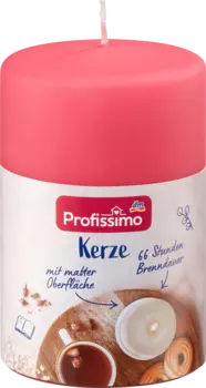 Свеча матовая розовая 1шт. Profissimo