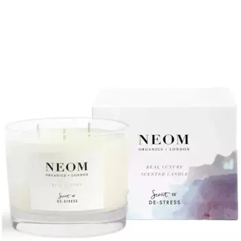 Свеча Real Luxury De-Stress с ароматом и 3 фитилями Neom