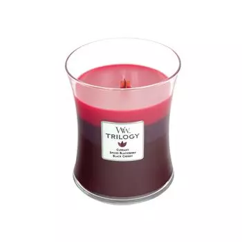 Свеча WoodWick Sun-Ripened Berries Trilogy, средний размер, песочные часы