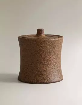 Свеча Zara Home Ceramic Candle With Lid, коричневый