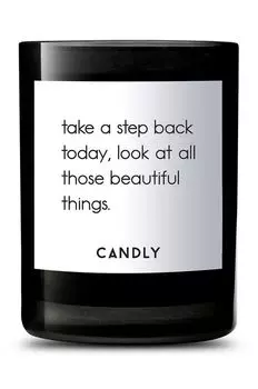 Свечи ароматические соевые Сделайте шаг назад 250 г Candly, черный