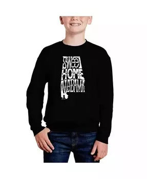 Sweet Home Alabama — толстовка с круглым вырезом Big Boy's Word Art La Pop Art, синий