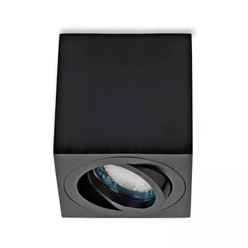 Sweet LED накладной прожектор черный квадратный накладной спот GU10 5W алюминиевые потолочные споты