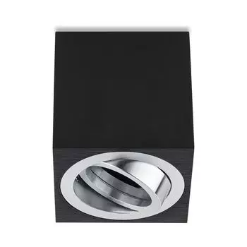 Sweet LED накладной точечный светильник GU10 квадратный алюминиевый черный хром накладной точечный светильник
