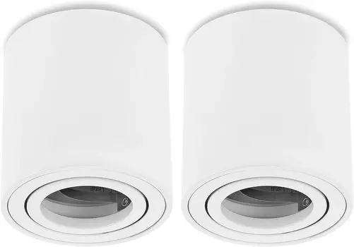Sweet LED накладной точечный светильник GU10 круглый белый потолочный накладной светильник из алюминия, комплект из 2 шт.