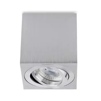 Sweet LED накладной точечный светильник квадратный с регулируемой яркостью накладной спот GU10 7W алюминиевый потолочный спот