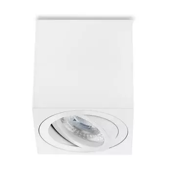 Sweet LED накладной точечный светильник квадратный с регулируемой яркостью белый GU10 7W алюминиевый потолочный спот