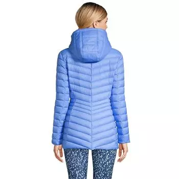 Сверхлегкая компактная пуховая куртка с капюшоном Petite Lands' End Lands' End