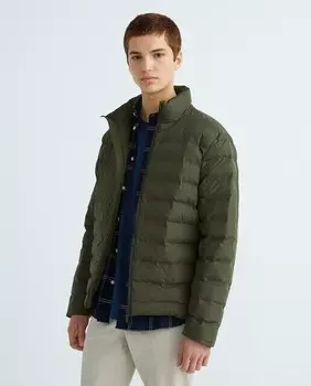 Сверхлегкая водонепроницаемая мужская куртка Selected, темно-зеленый