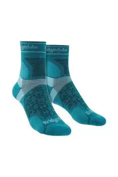 Сверхлегкие носки T2 Sport из мериносовой шерсти для бега 3/4 Bridgedale, синий