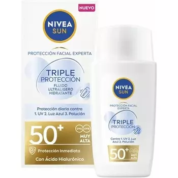 Сверхлегкий флюид для лица Sun Triple Protection SPF50 40 мл Nivea