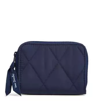 Сверхлегкий маленький кошелек на молнии Outlet Vera Bradley, цвет Scroll Navy