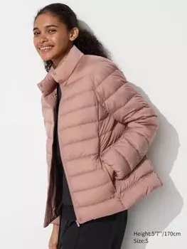 Сверхлегкий пуховик Uniqlo, розовый